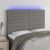  Κεφαλάρι Κρεβατιού LED Σκούρο Γκρι 144x5x118/128εκ. Υφασμάτινο V-3122563