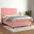  Κρεβάτι Boxspring με Στρώμα Ροζ 140x200 εκ. Βελούδινο V-3142910