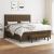  Κρεβάτι Boxspring με Στρώμα Σκούρο Καφέ 180x200 εκ Υφασμάτινο V-3136936