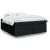  Κρεβάτι Boxspring με Στρώμα Μαύρο 180x200 εκ. Υφασμάτινο V-3285493