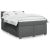  Κρεβάτι Boxspring με Στρώμα Σκούρο Γκρι 140x190 εκ. Υφασμάτινο V-3285898