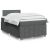  Κρεβάτι Boxspring με Στρώμα Σκούρο Γκρι 120x200 εκ. Υφασμάτινο V-3287029