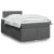  Κρεβάτι Boxspring με Στρώμα Σκούρο Γκρι 120x200 εκ. Υφασμάτινο V-3288962
