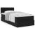  Οθωμανικό κρεβάτι με στρώμα Μαύρο 100x200cm Velvet V-3311827