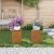  Βάση φυτών 2 pcs Σκ rusty 24 x 24 x 35 εκ. V-865812