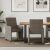  Καρέκλες Φαγητού με Ρόδες 2 pcs Σκούρο γκρι 57 x 66 x 94 εκ V-42017827