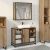  Σετ Επίπλων Μπάνιου 2 pcs Artisan Oak Επεξεργασμένο ξύλο V-3402460