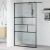  Τοίχος Ντους Walk-in Μαύρο 115 x 195 x 0,5 εκ. V-42025250